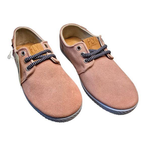 Fly London Suede Shoes Womens Size 35 US Size 5 Pink Rose Scandi Chic Indie - Picture 1 of 14